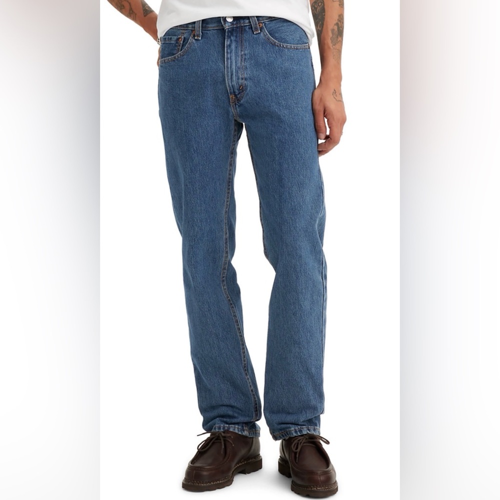 Levi's 505 Men's Blue Jeans Stone Wash Size 40 x 30
